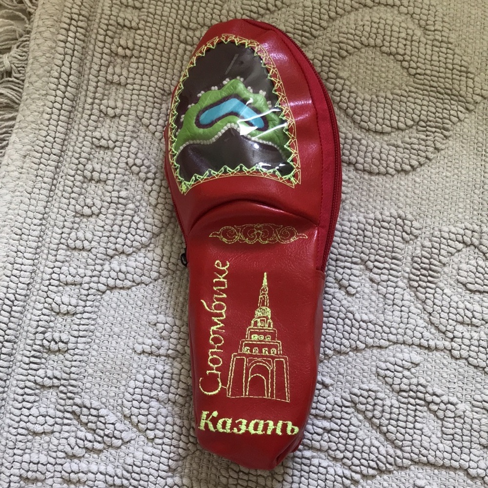 Leather slippers, great for gift